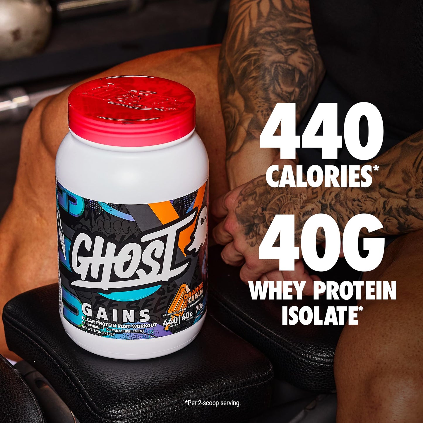 GHOST Clear Gains Mass Gainer Protein Powder 2.7 Pound