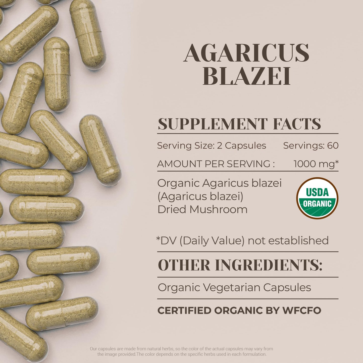 Garden Organics Agaricus Blazei Capsule 120 Count