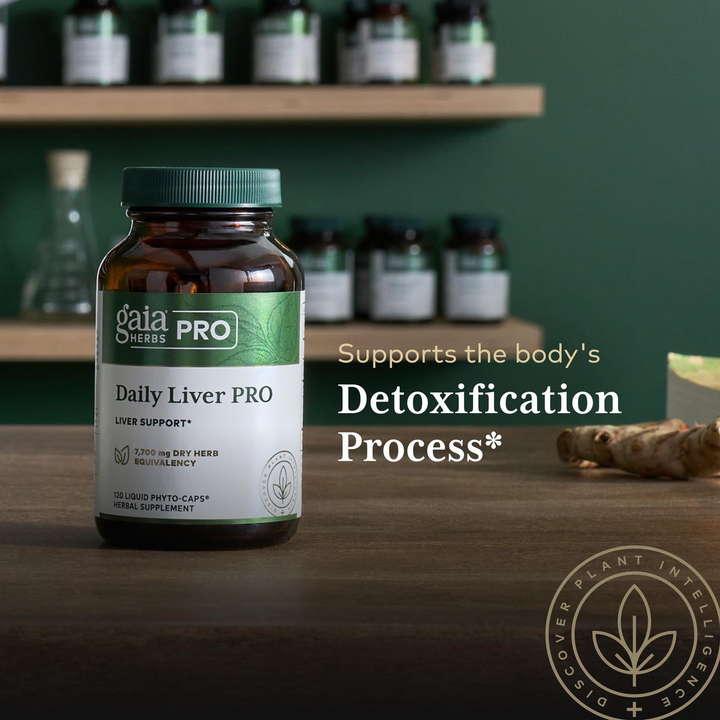 Gaia Herbs PRO Daily Liver Pro Natural Liver Support with Milk Thistle, Licorice Root, Turmeric Root & More Capsules, 120