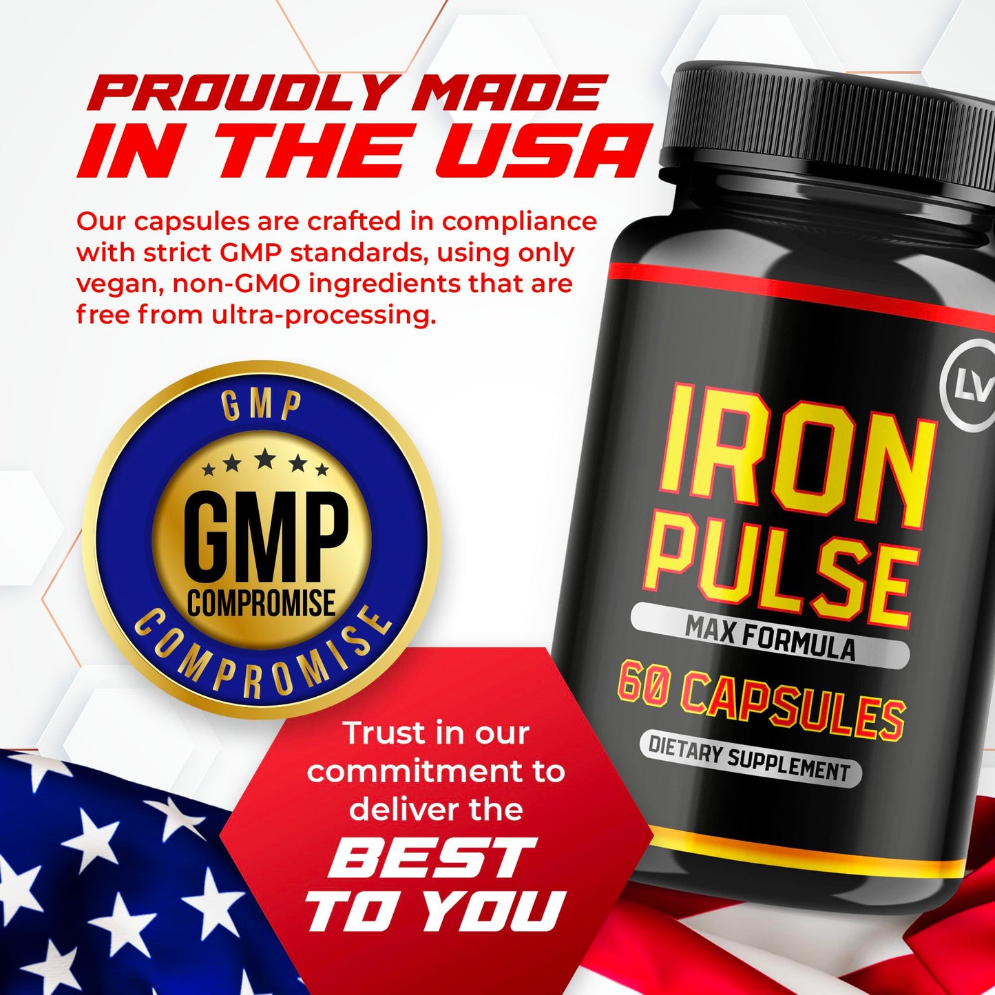 LIVORKA Iron Pump Capsules, 60 Count