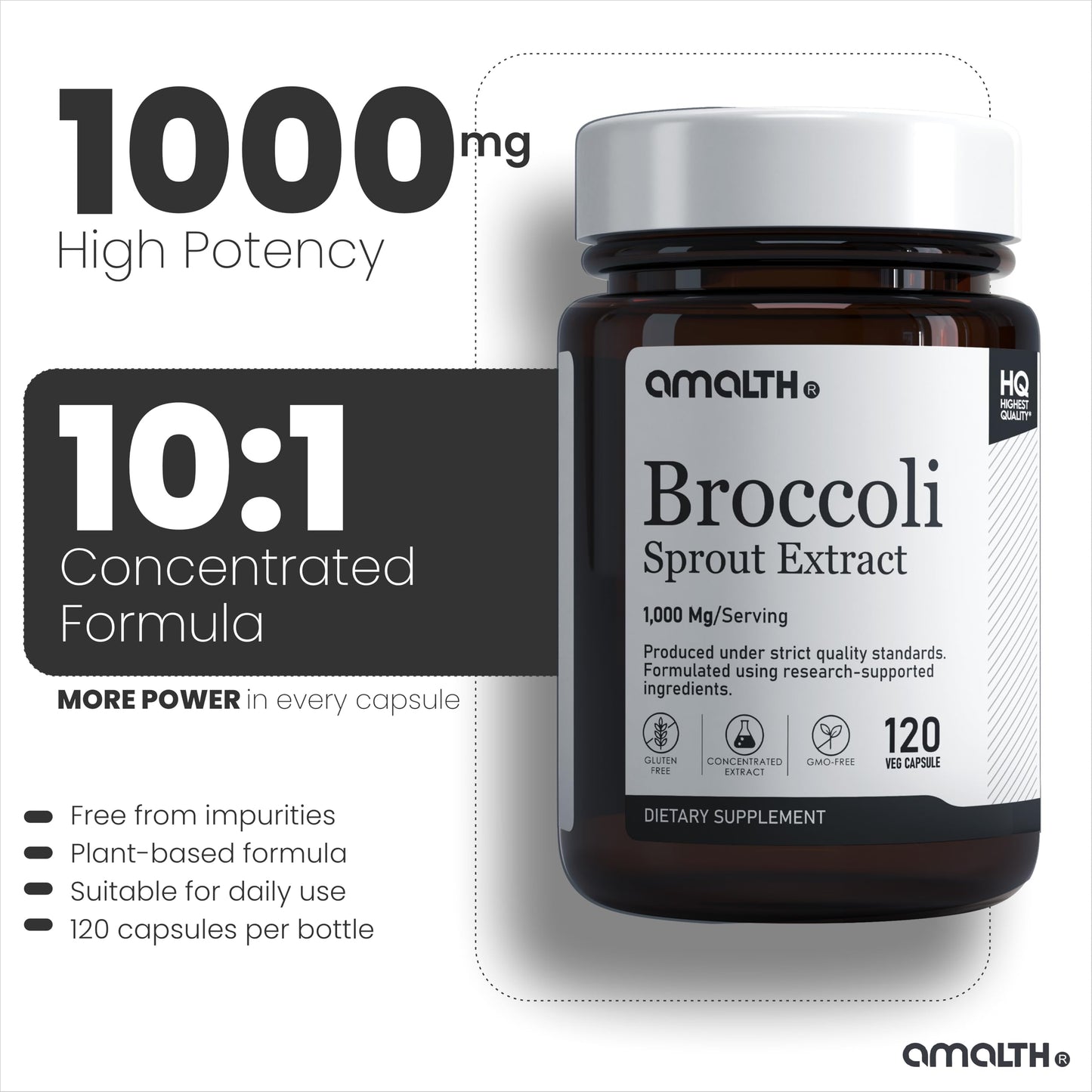 AMALTH Broccoli Sprout Extract Capsule 1 Count