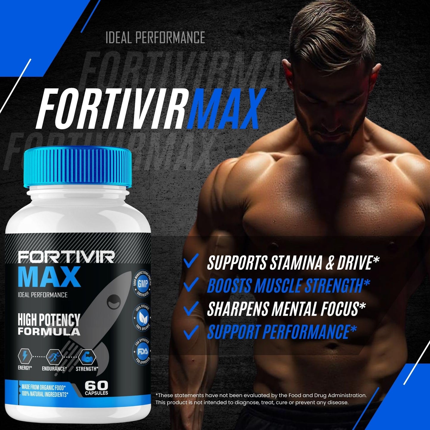 IDEAL PERFORMANCE Fortivir Max Capsules, 180 Count
