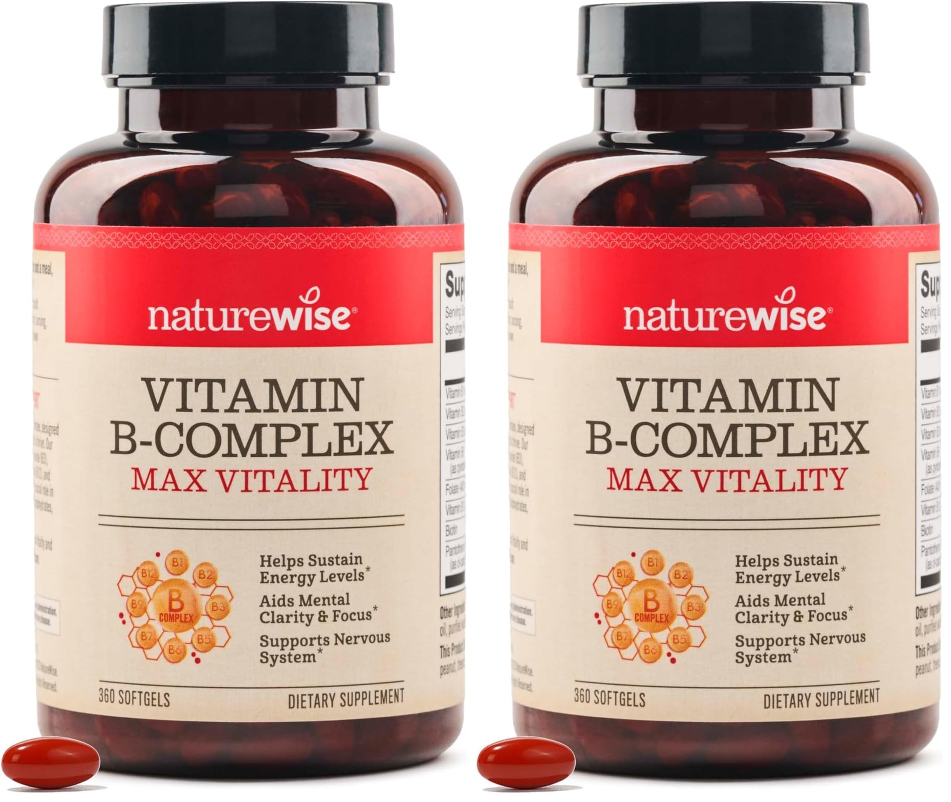 NatureWise Vitamin B Complex Softgels, 720-Count