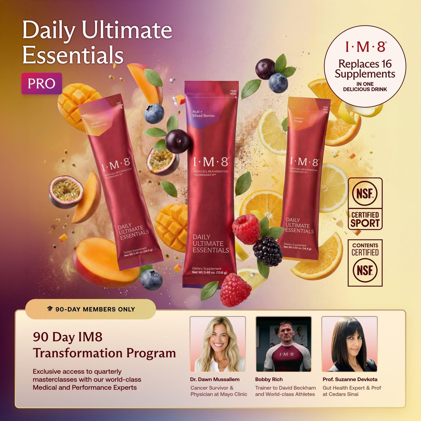 IM8 Daily Ultimate Essentials All-in-One Multivitamin Supplement Powder 43.4 Ounce