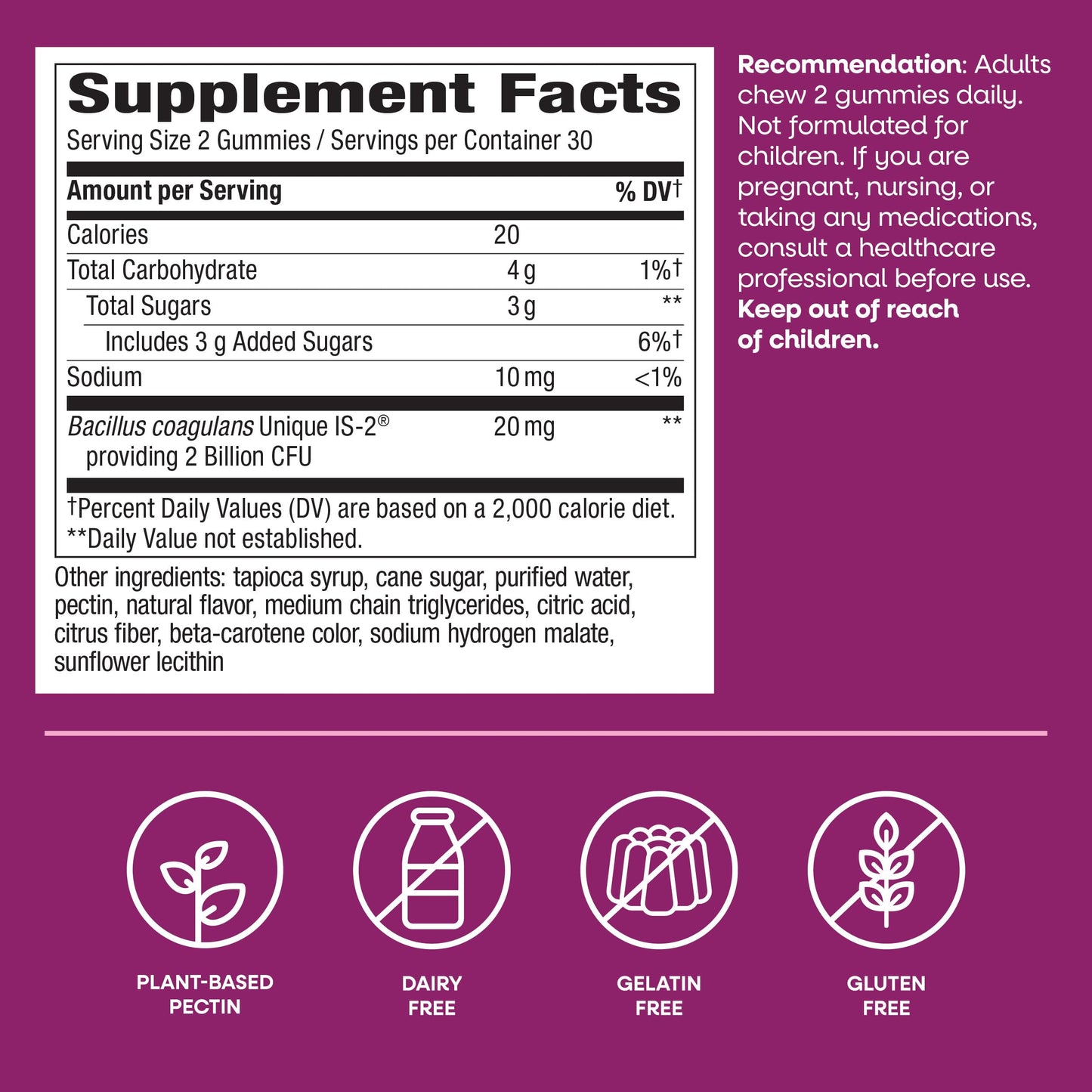 Nature's Way Pearls Probiotic Women's Gummy 3-in-1 60 Count