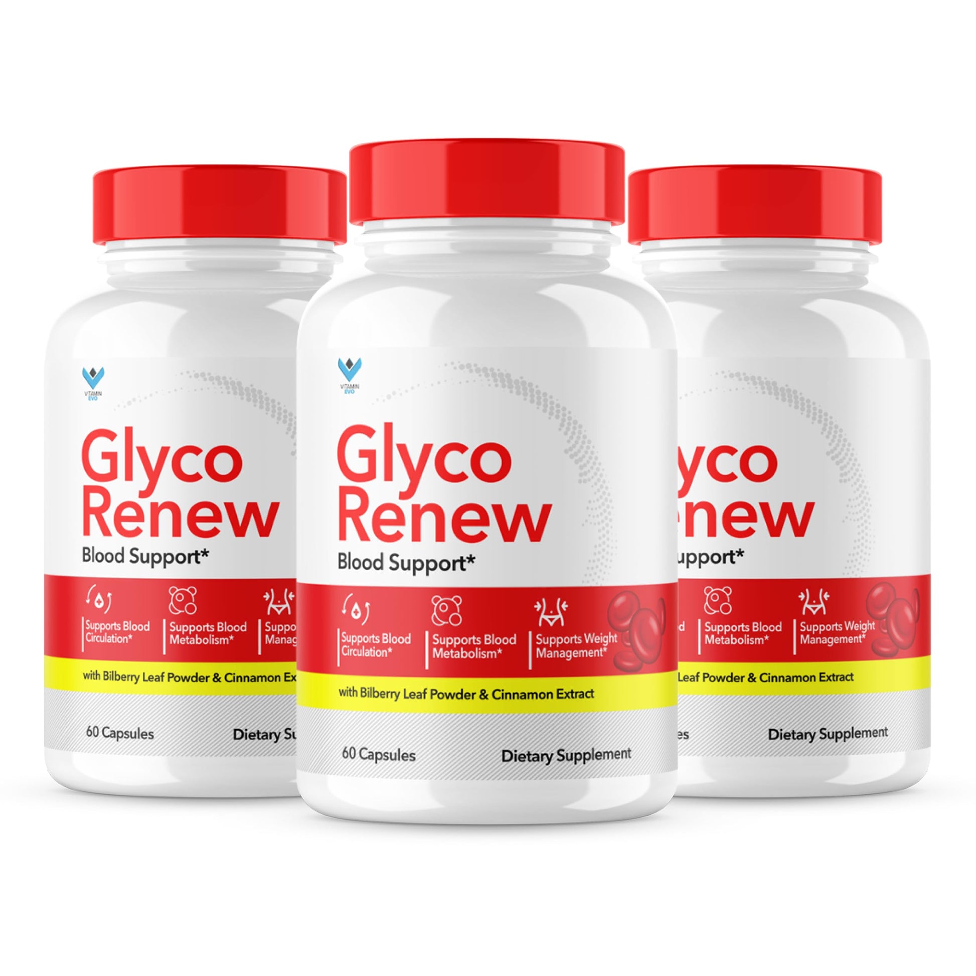 Vitamin Evo Glyco Renew Blood Support Supplement Capsules, 120 Capsules