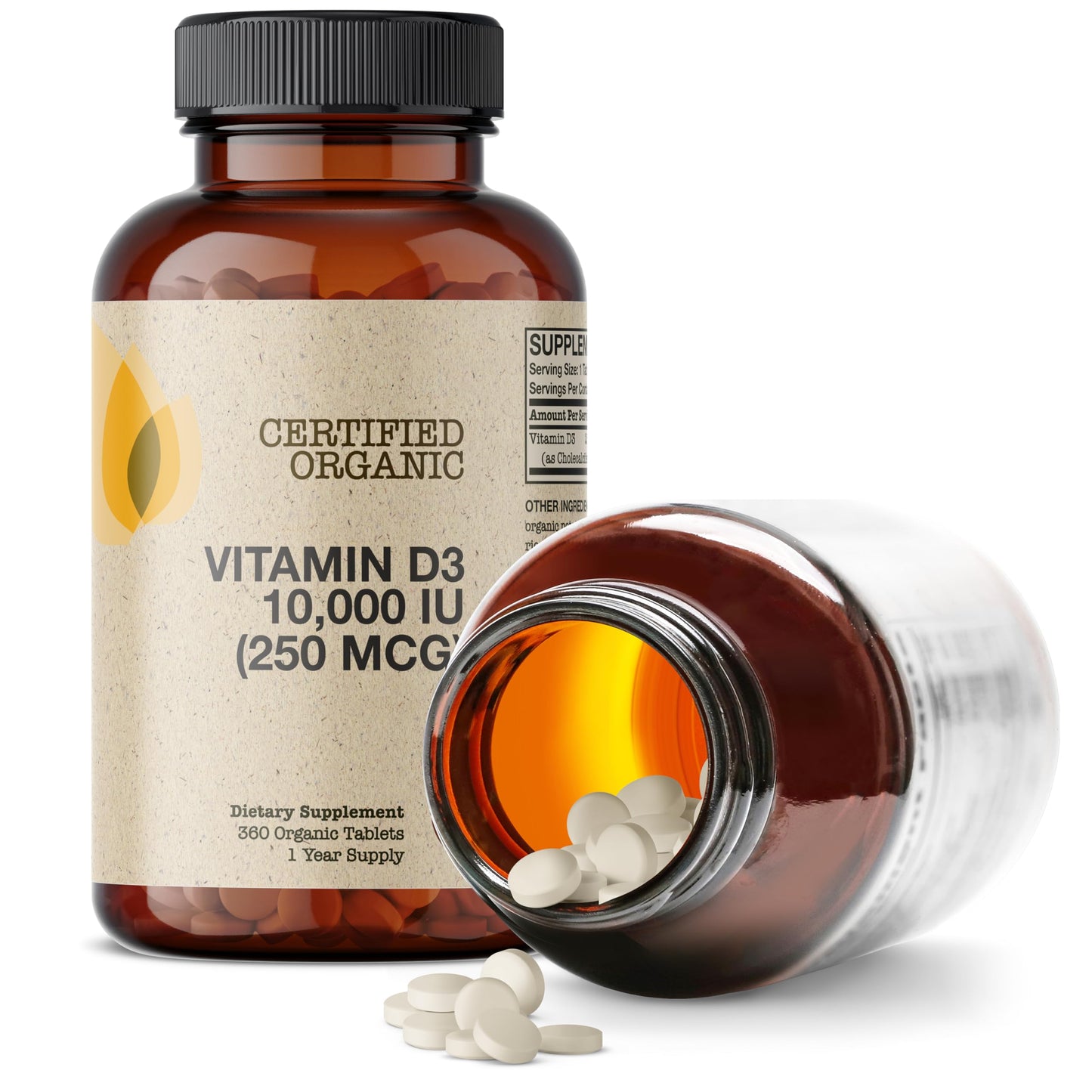 Futurebiotics Vitamin D3 10,000 IU (250 mcg) Tablet, 360 Tablets