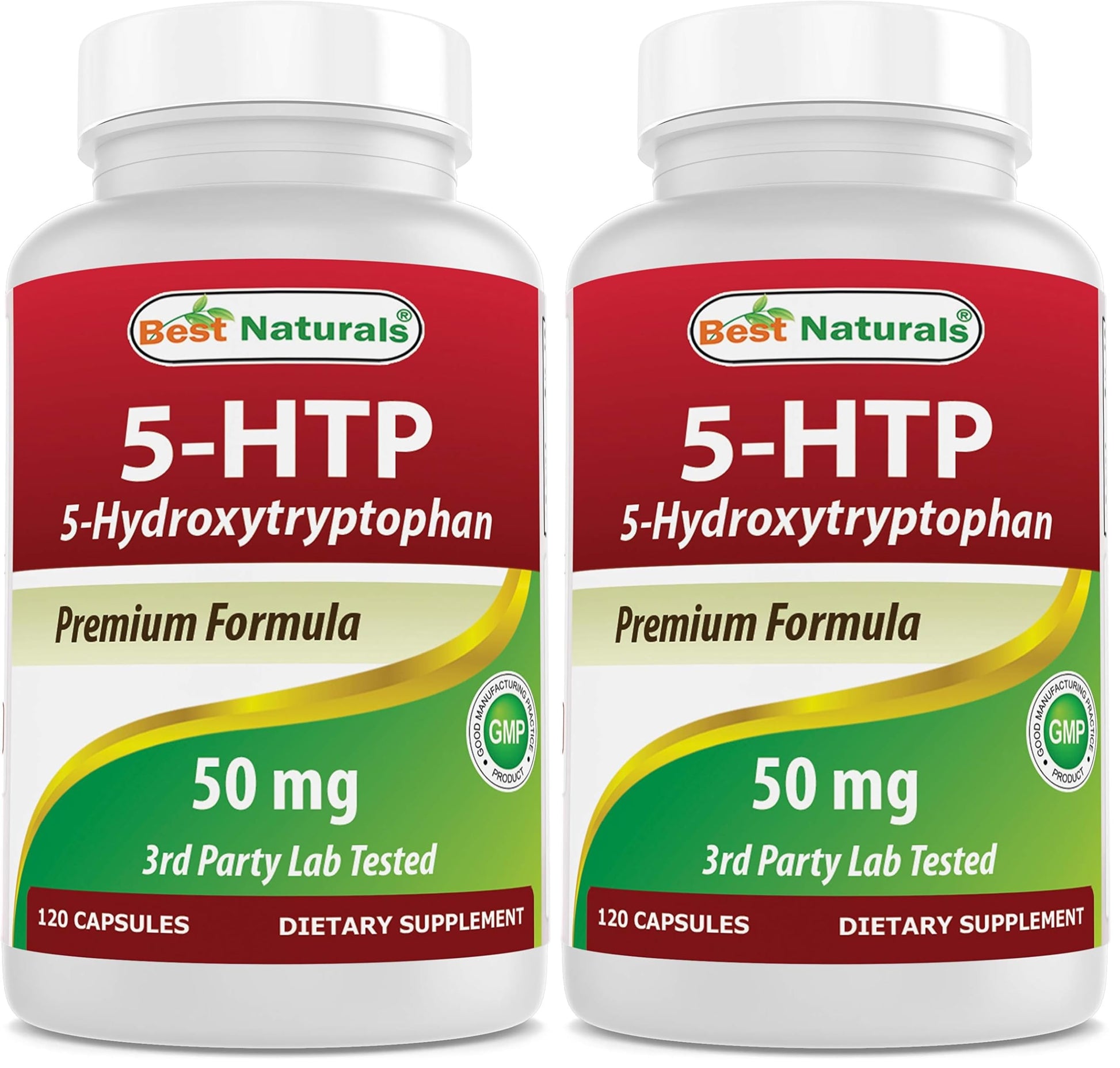 Best Naturals 5-HTP 50 mg Capsules, 240 Count