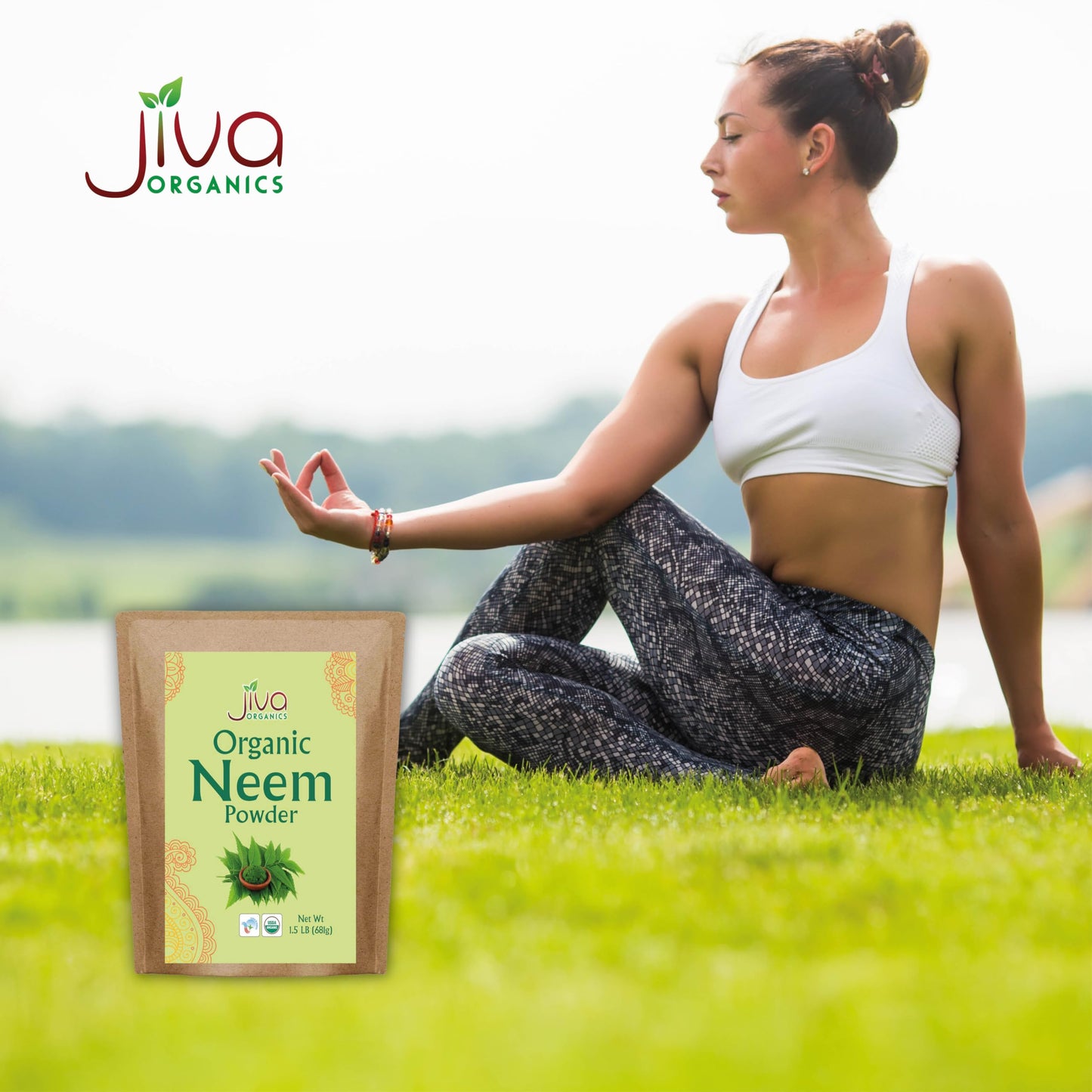 Jiva Organics Organic Neem Leaf Powder 24 Ounces