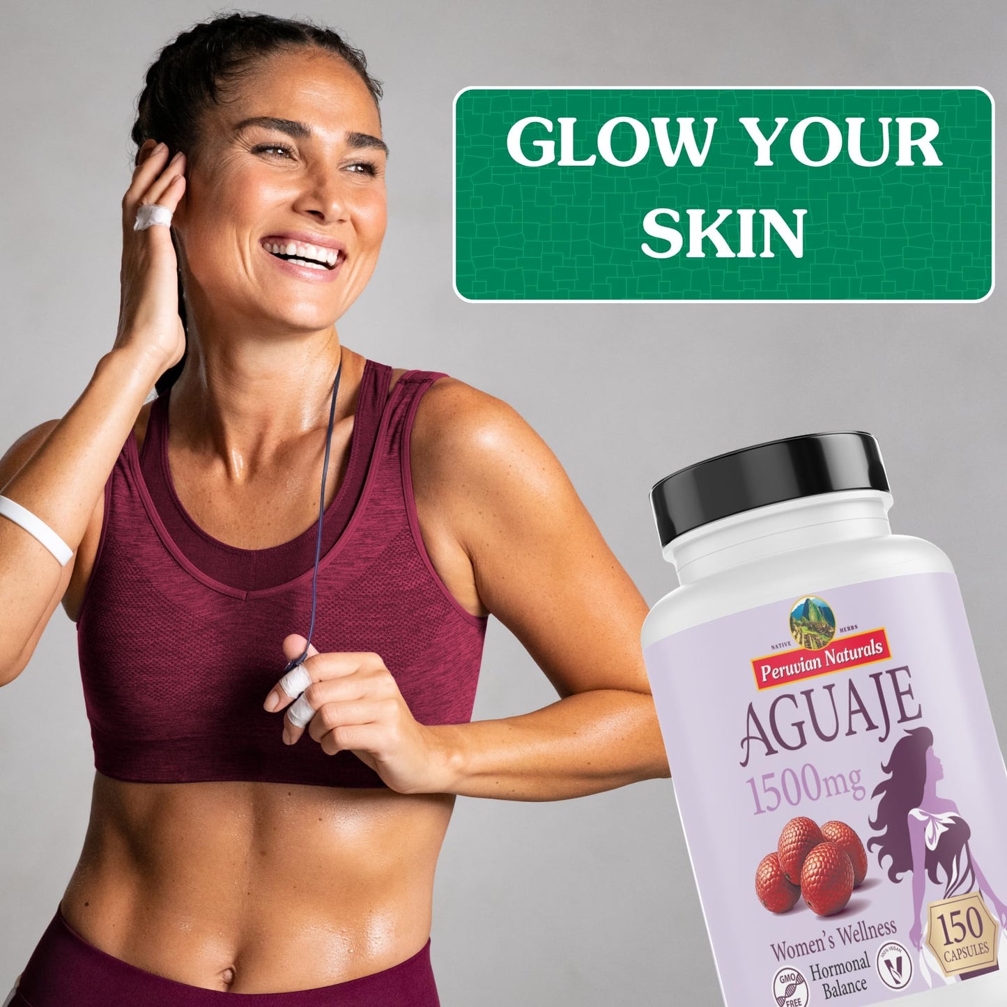 Peruvian Naturals Aguaje Capsules for Women 150 Count