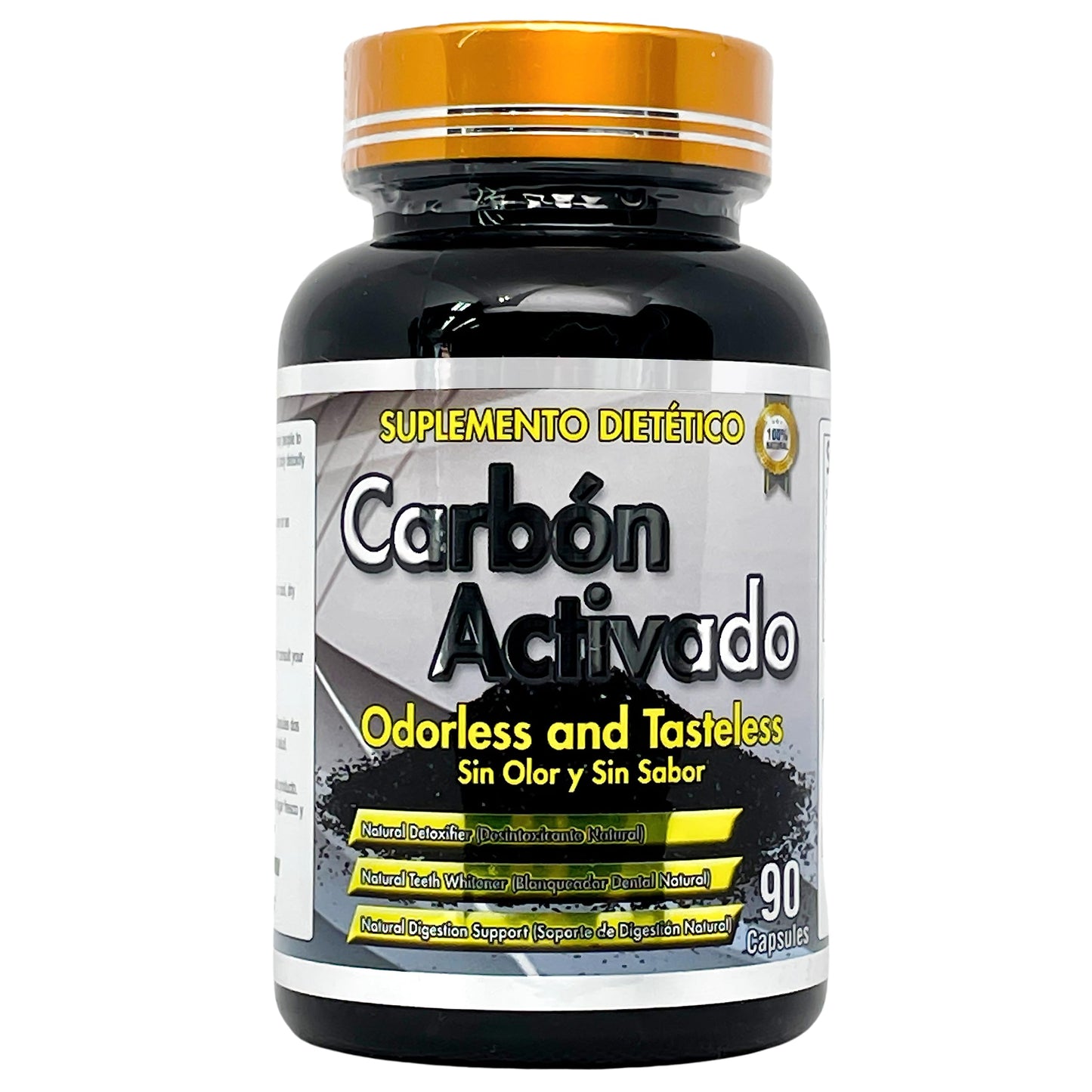 Productos El Colibri Activated Carbon 600mg Capsules 90 Count