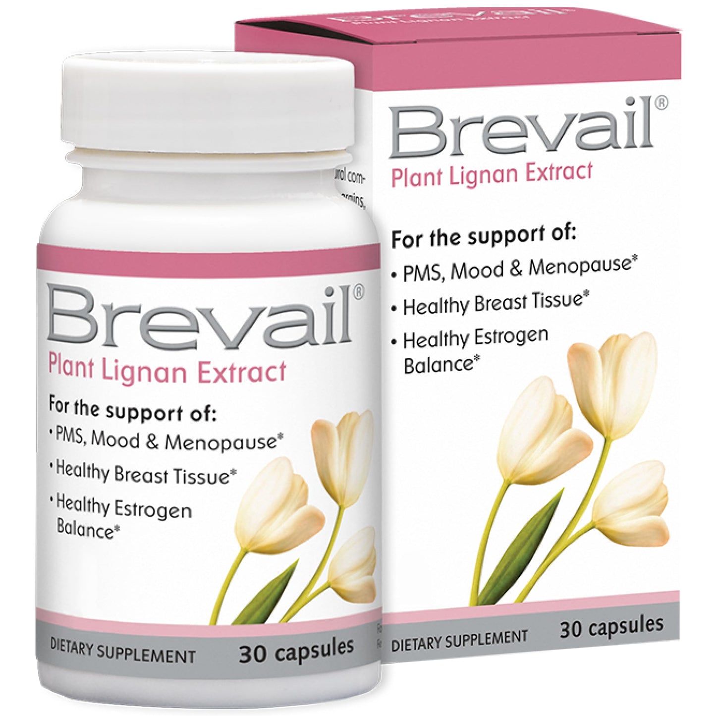 Barlean's Brevail Plant Lignan Extract Supplements Capsules 30 Count