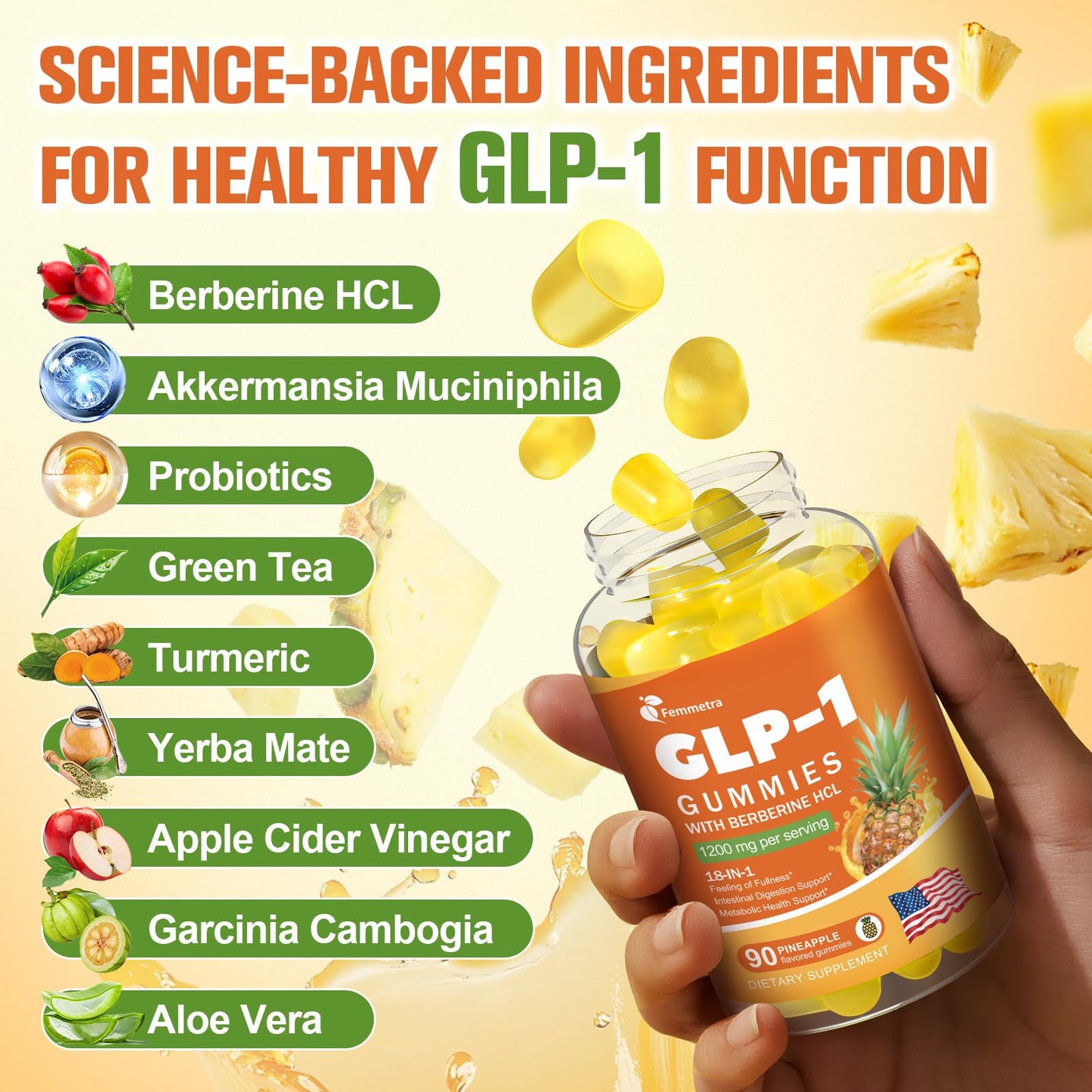 Femmetra GLP-1 Support Capsule 120 Count