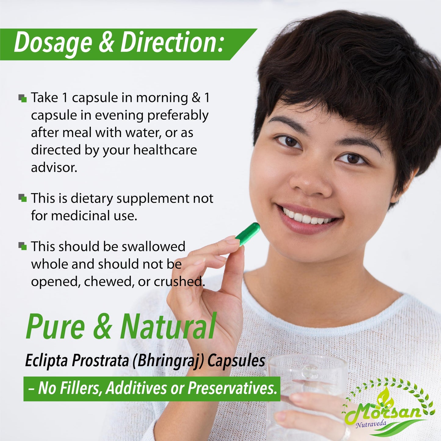 Morsan Nutraveda Bhringraj Capsule 240 Capsules