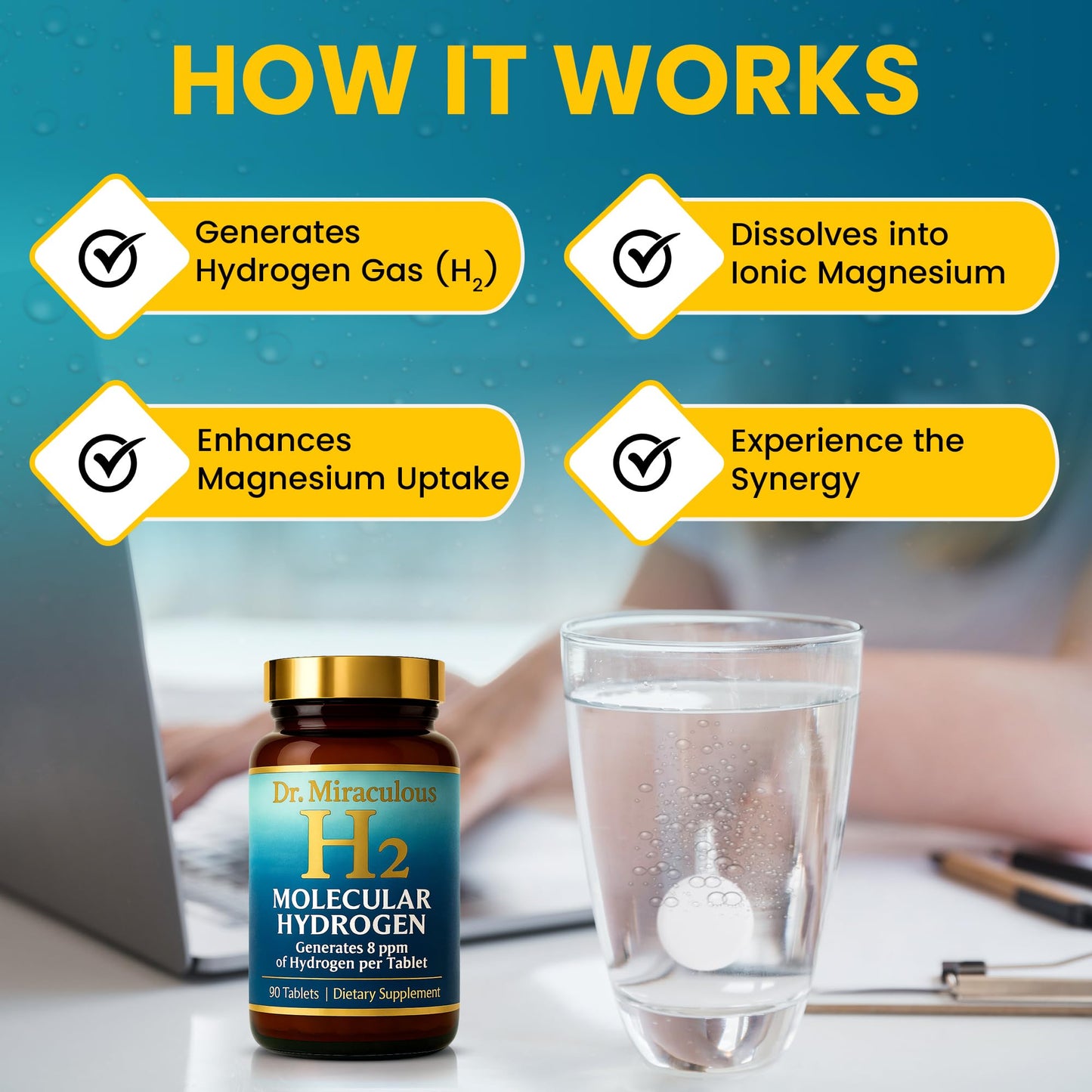 Dr. Miraculous Hydrogen Water Tablets 90 Count
