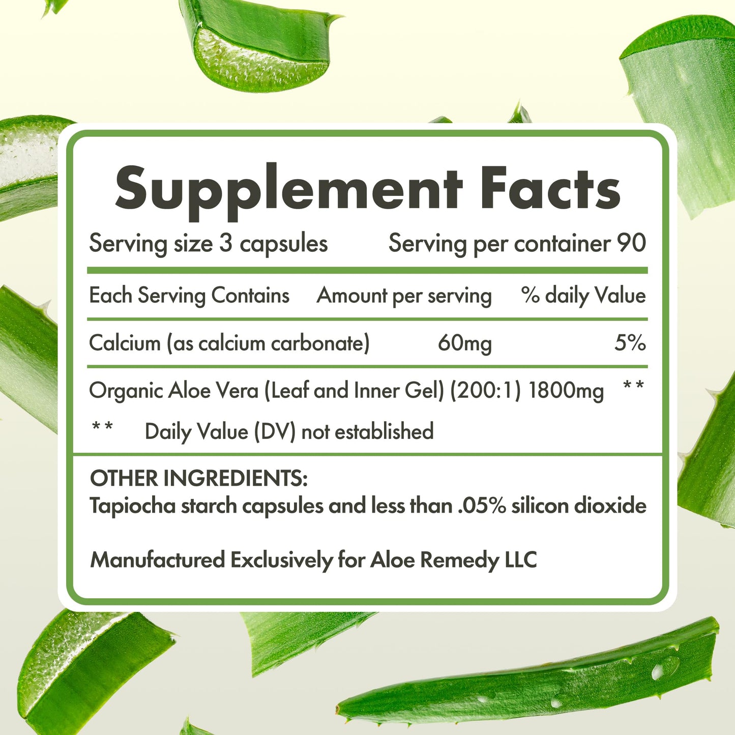 Aloe Remedy Aloe Vera Capsules 180 Capsules
