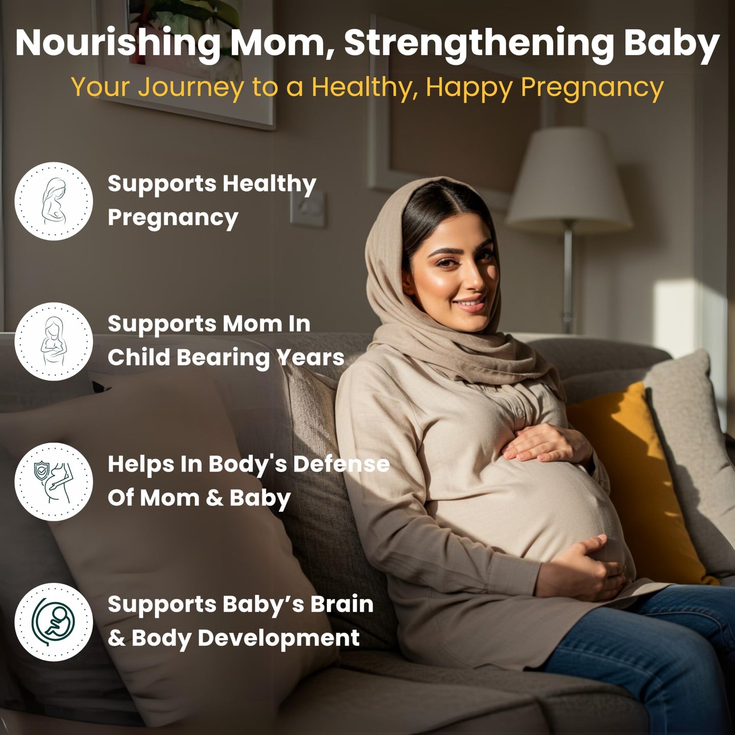 SHIFAA NUTRITION Prenatal Vitamins with DHA and Folic Acid 90 Softgels