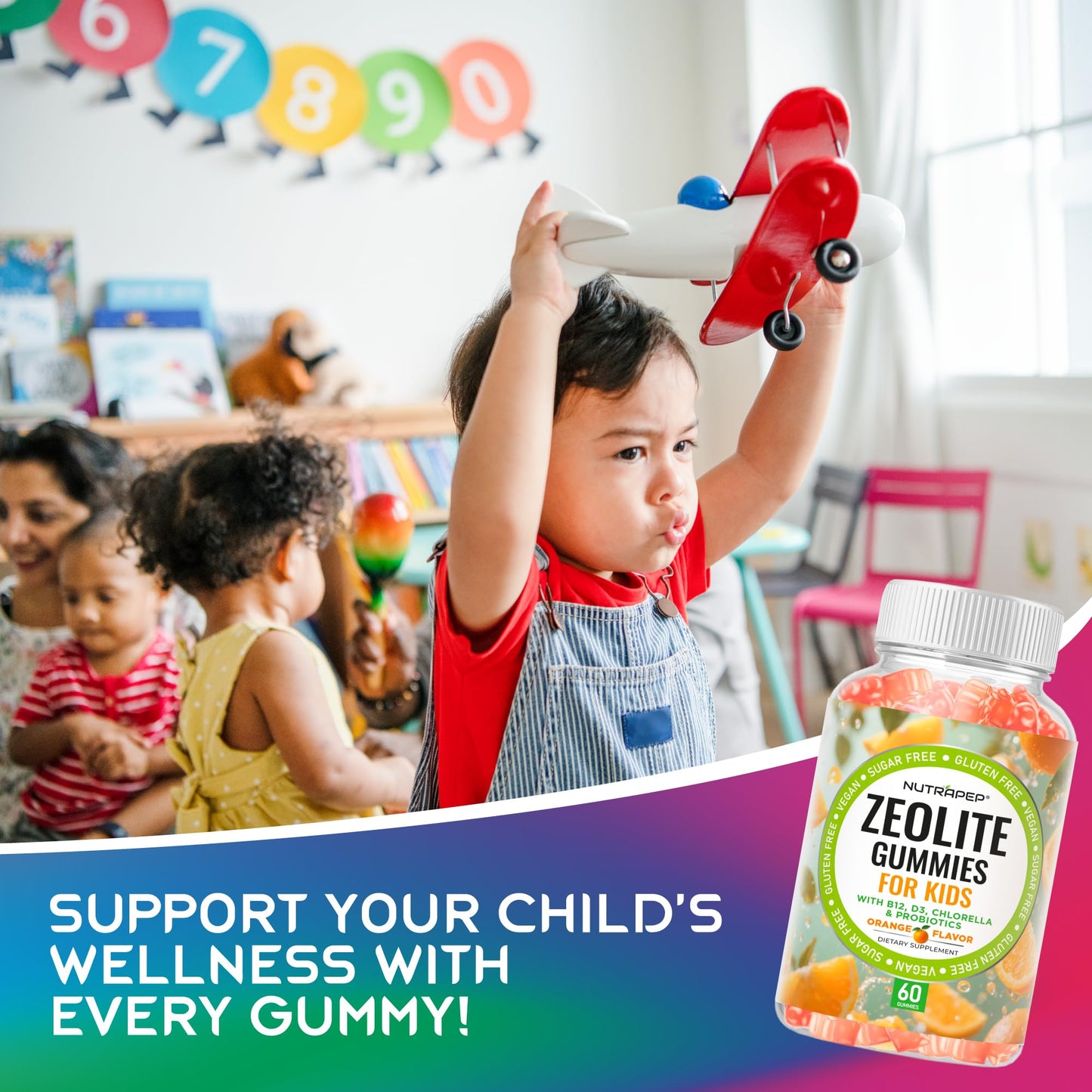NutraPep Zeolite Detox for Kids Gummies 60 Count