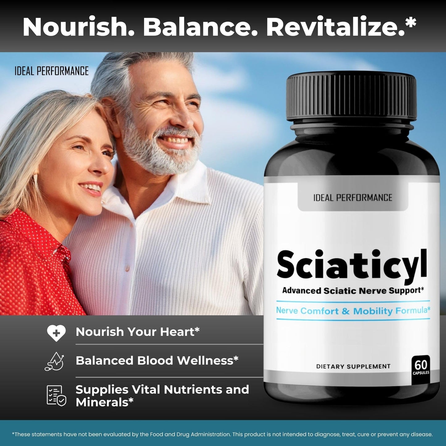 IDEAL PERFORMANCE Sciaticyl Capsules, 180 Count