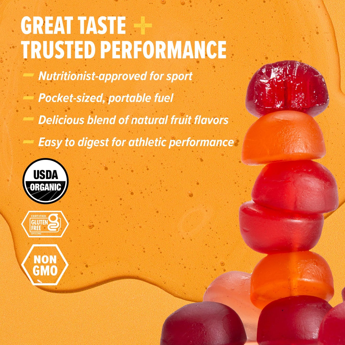 Honey Stinger Organic Energy Chews Variety Pack Gummy, 12 Count