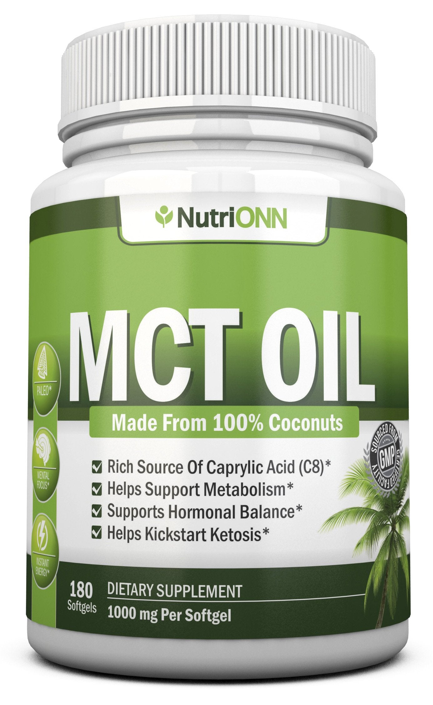 NutriONN MCT Oil 180 Softgels