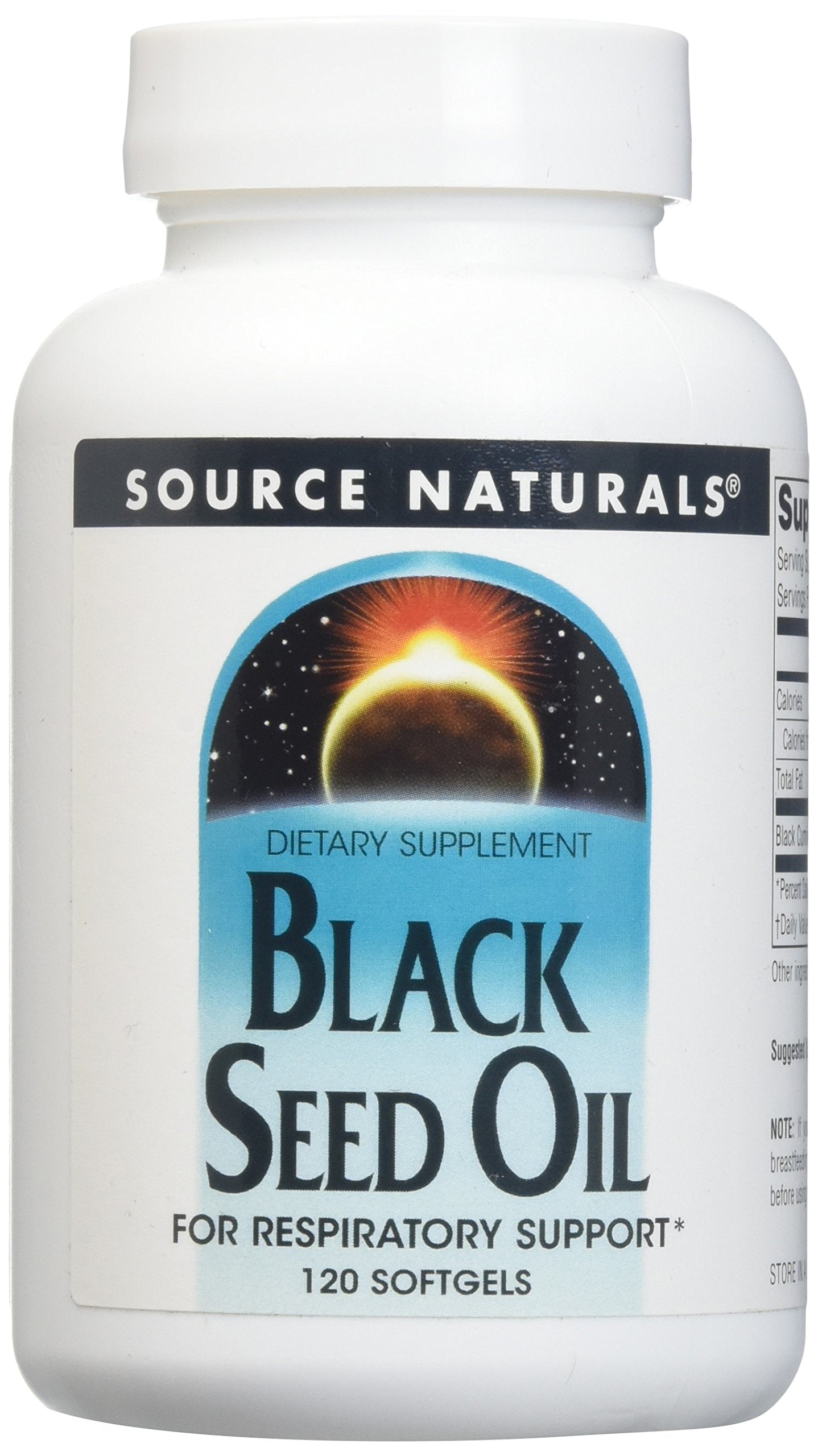 Source Naturals Black Cumin Seed Oil for Respiratory Support Softgel 120