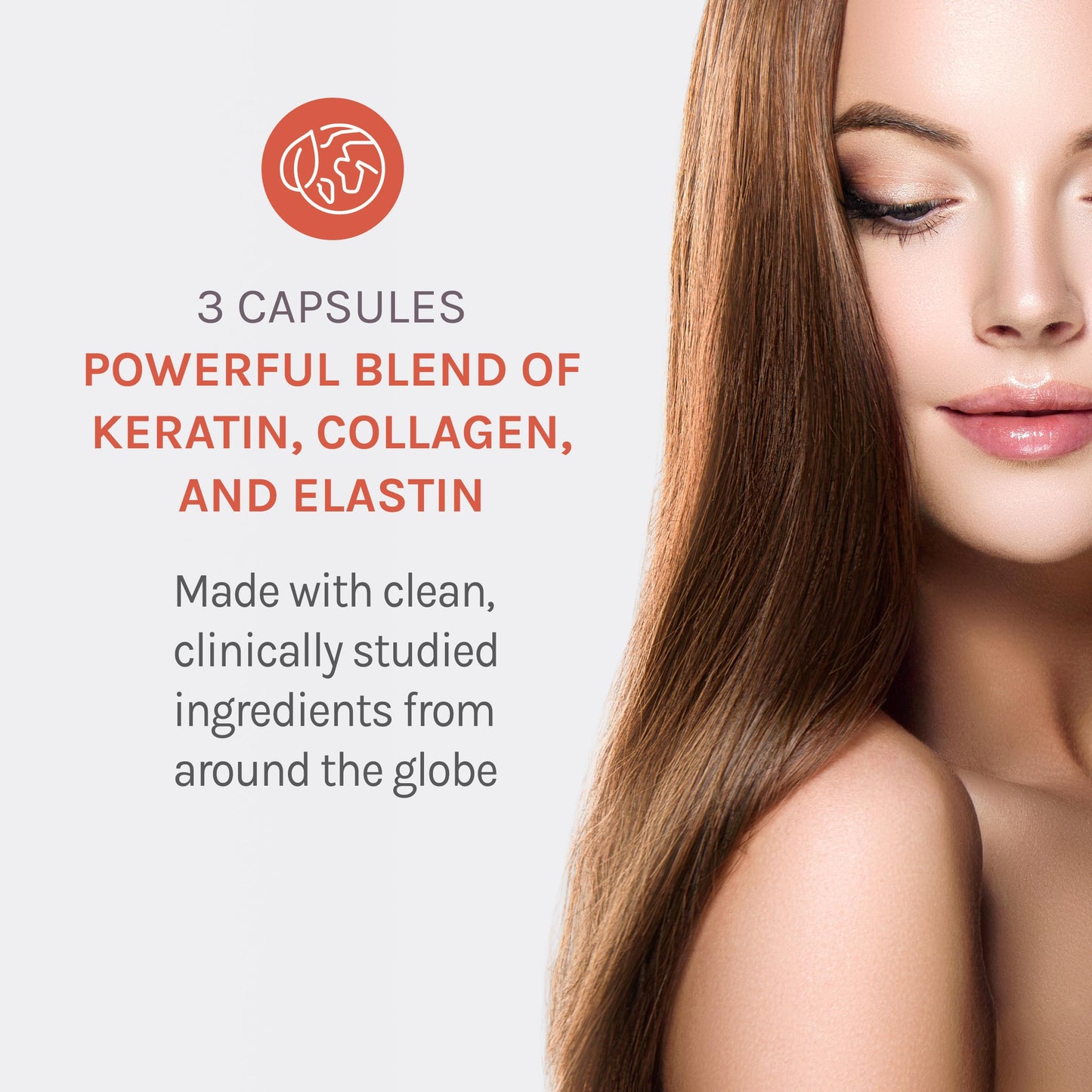 Reserveage Nutrition Tres Beauty 3 Collagen Supplement with Keratin & Biotin Capsules, 90 Count