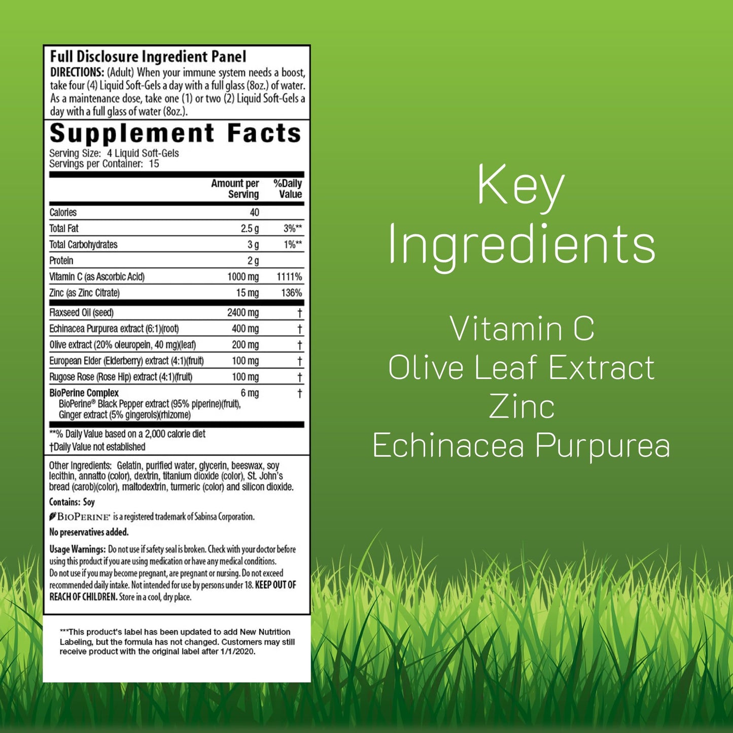 Irwin Naturals Urgent Rescue Mega Vita-C Softgels 60 Count