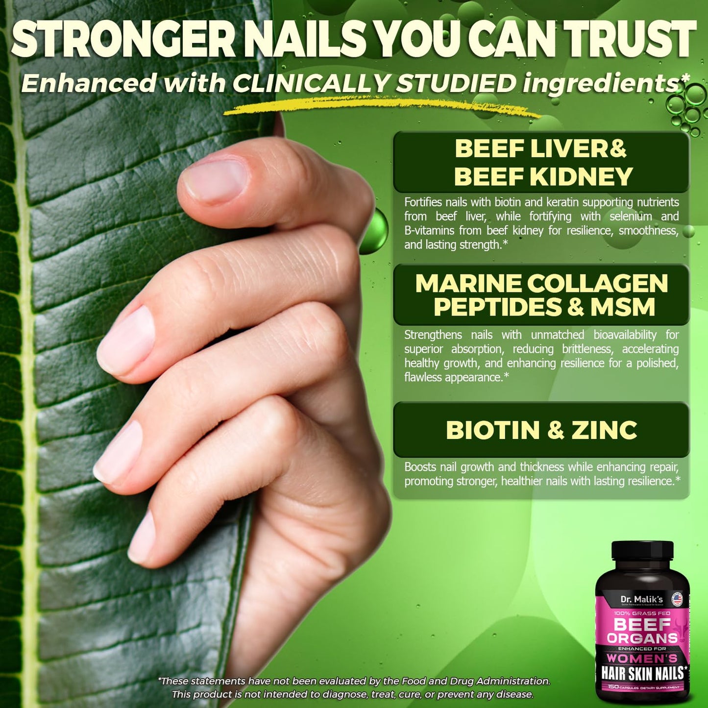 MD Supplements Primal Beef Organ Supplement for Women Capsule 150 Count