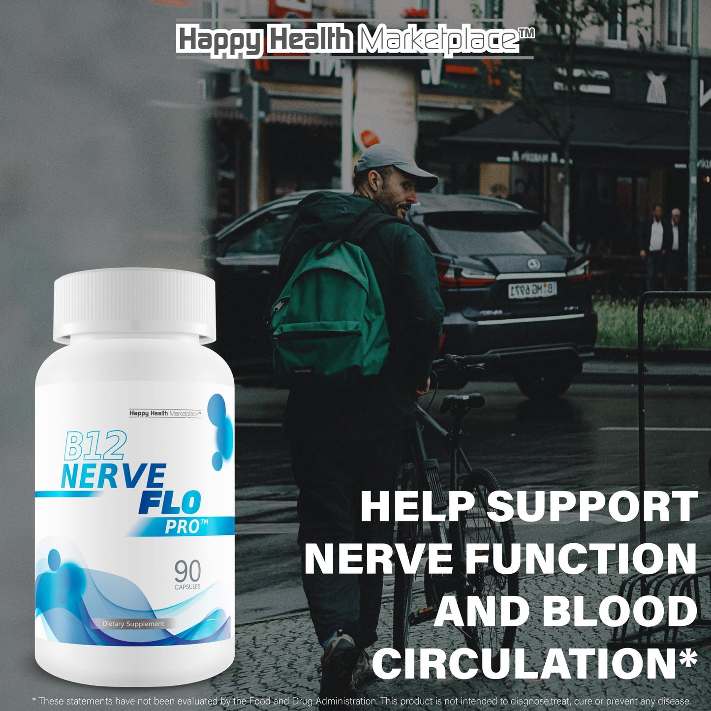 Happy Health Marketplace B12 Nerve Flo Pro Capsule 90 Count