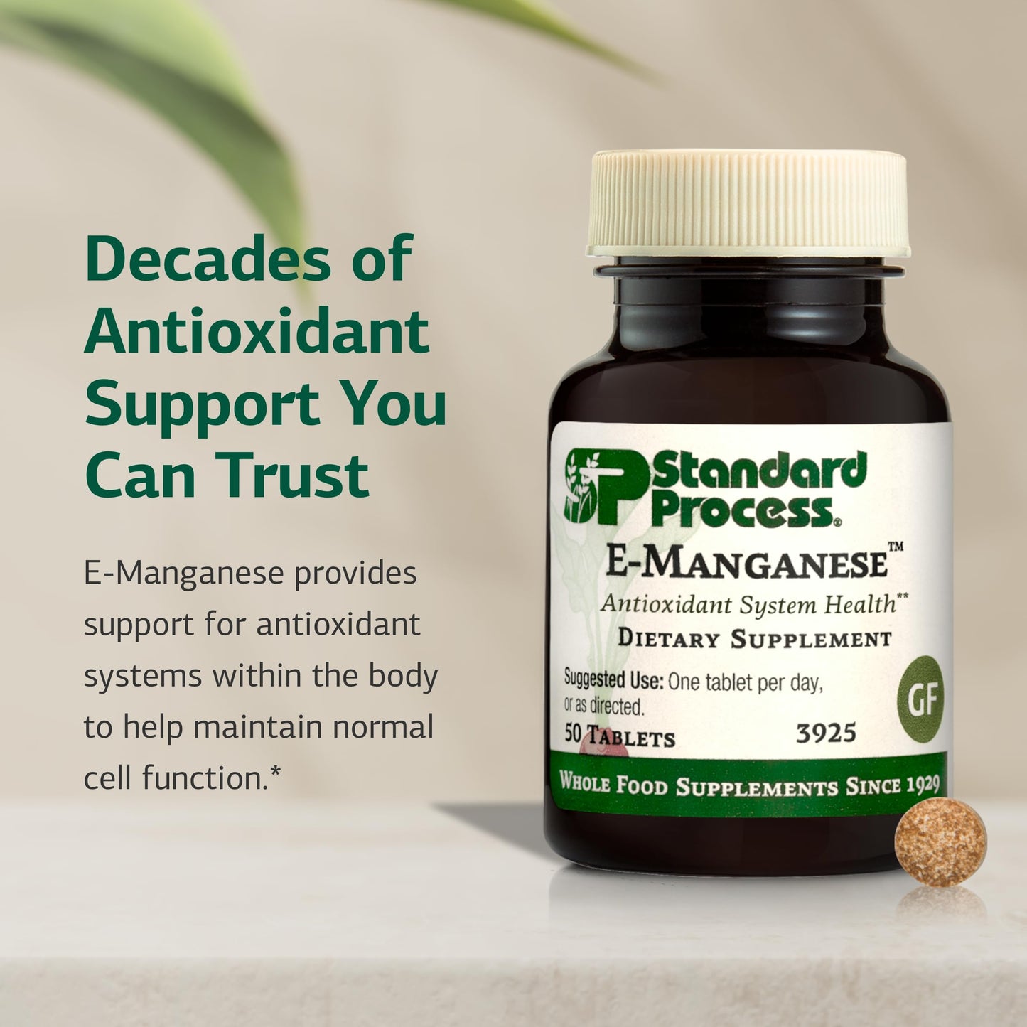 Standard Process Inc. E-Manganese Tablet, 50 Tablets