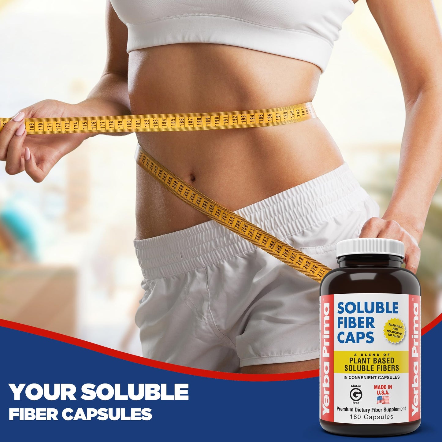 Yerba Prima Soluble Fiber Capsules 180 Capsules