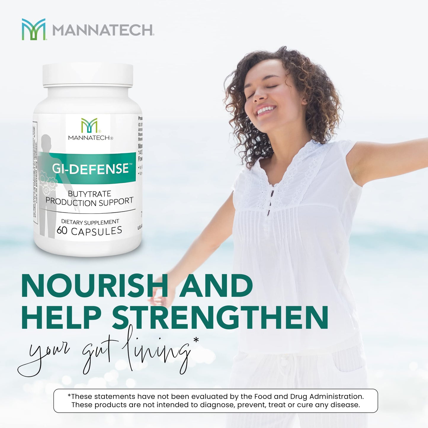 Mannatech GI-Defense® Butyrate Supplement 60 Capsules