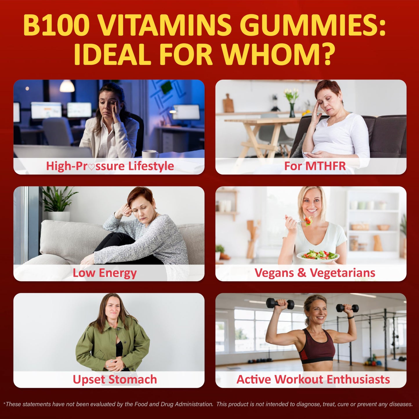 Edmmyliy Vitamin B Complex Gummies 60 Count
