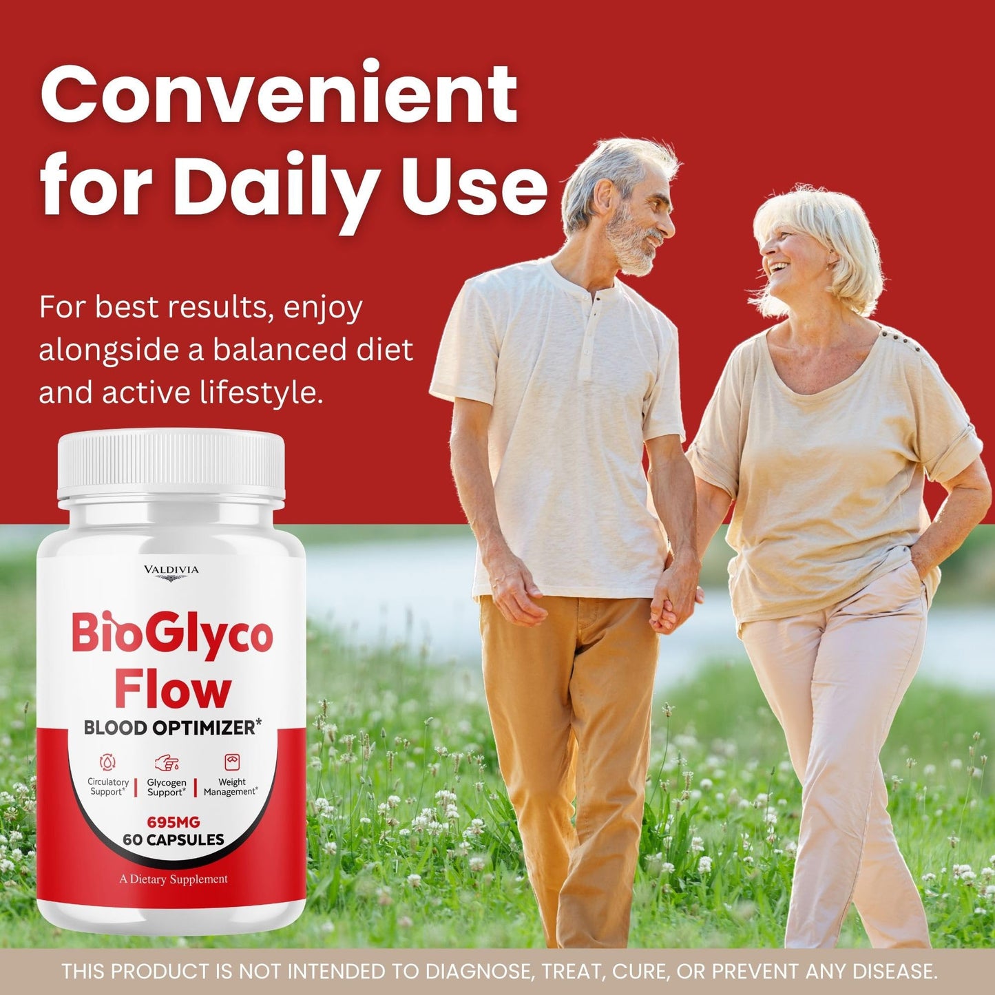 Valdivia BioGlyco Flow Blood Optimizer Capsules, 120 Capsules