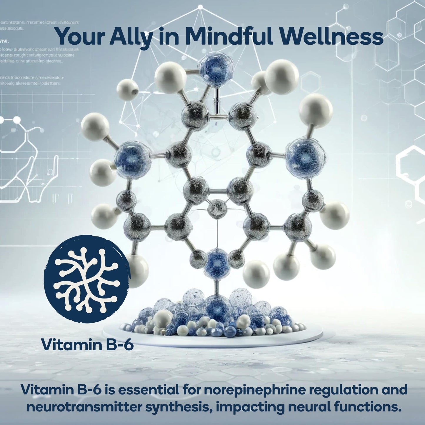 Nedley Health Brain - Balanced Neurotransmitter Support Supplement - Zinc, B6, Biotin for Cognitive Function, 90 Veggie Capsules