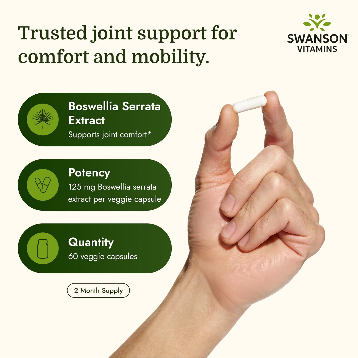 Swanson Boswellia Serrata Extract Capsule 60 Veggie Caps