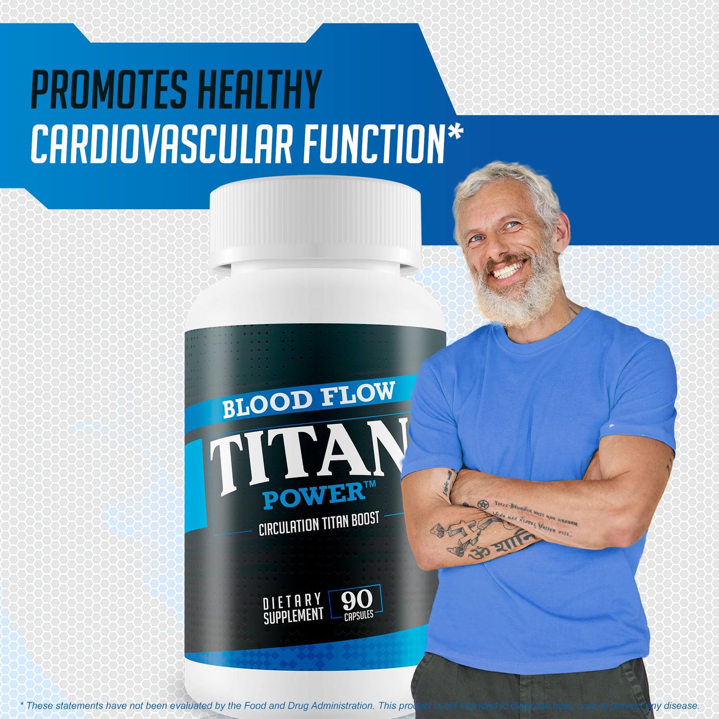 Blood Flow Titan Power Circulation Titan Boost Capsule, 90 Count