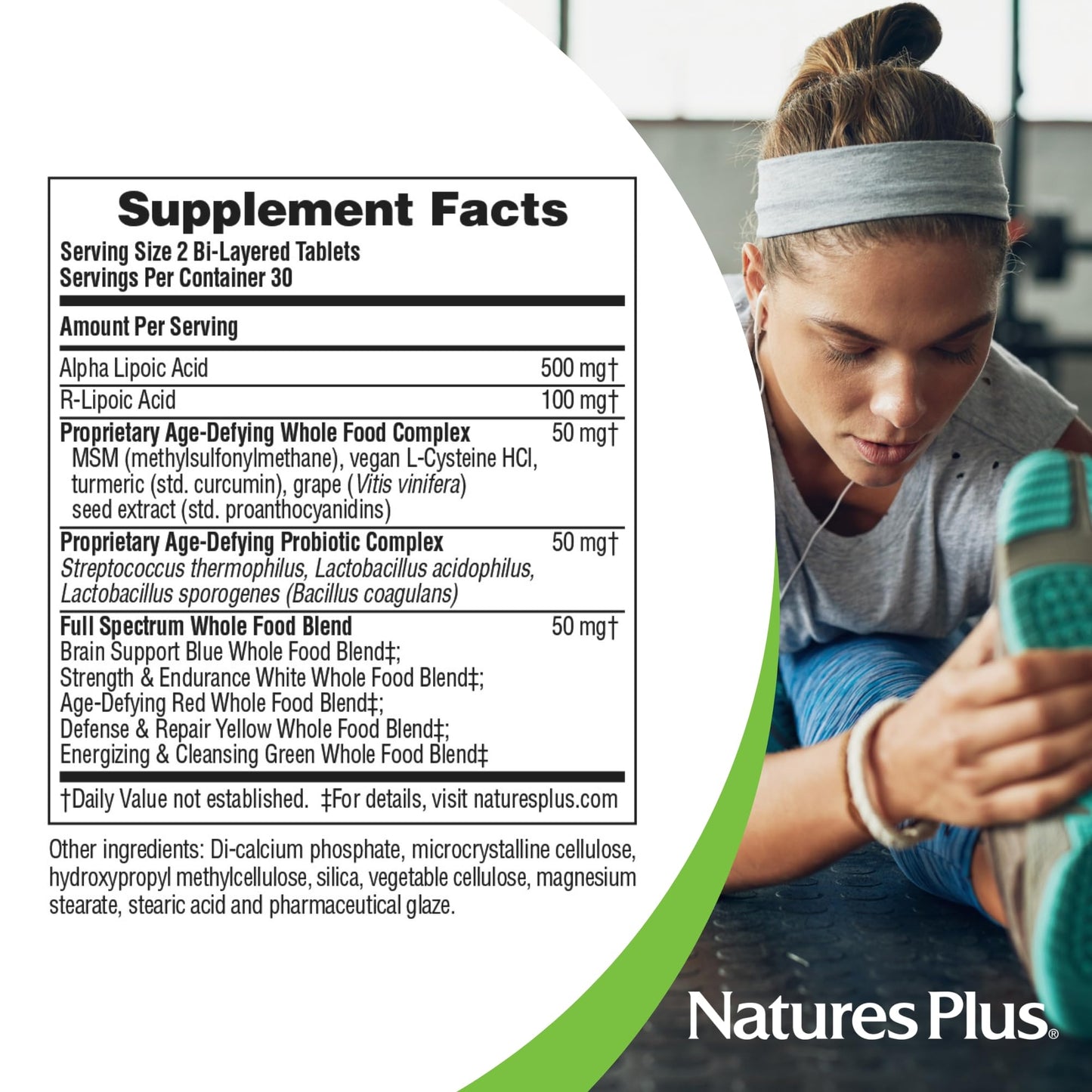 NaturesPlus Ultra Lipoic Tablets 60 Count