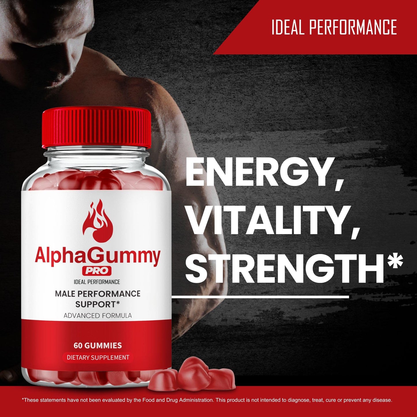 IDEAL PERFORMANCE AlphaGummy Pro Gummy 60 Count