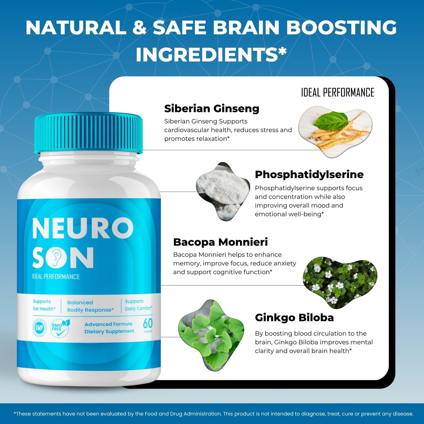 IDEAL PERFORMANCE NeuroSon Capsules 180 Capsules