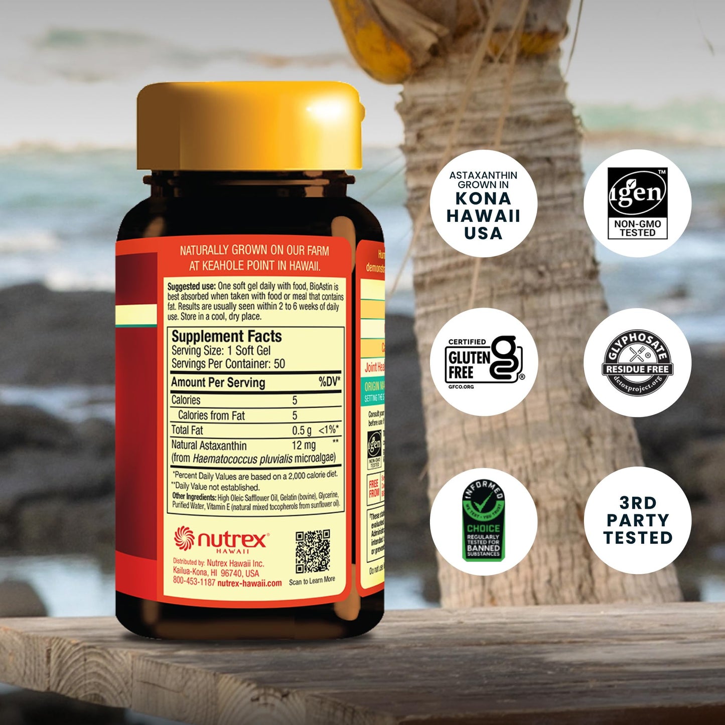 Nutrex Hawaii BioAstin Hawaiian Astaxanthin Softgels, 50 Count
