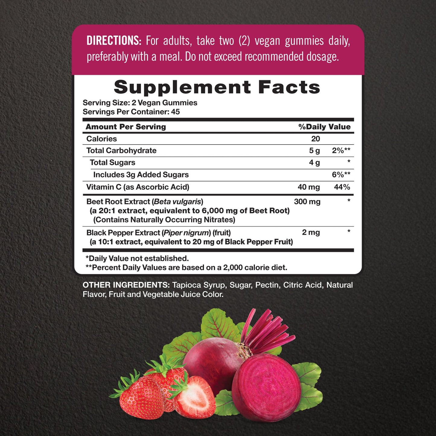 Nature's Truth Nitric Oxide Beet Root Gummies 90 Count