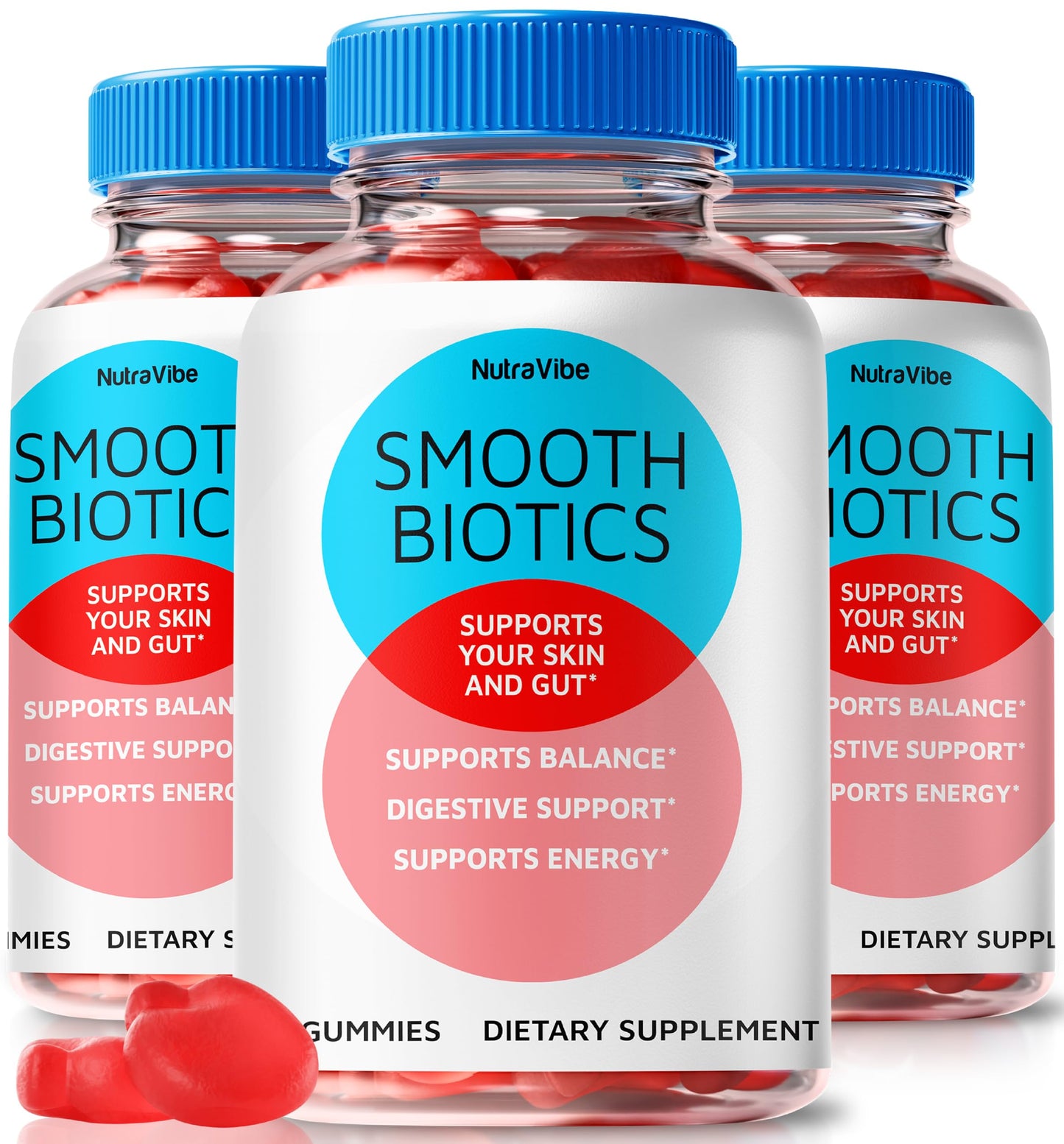 NutraVibe Smooth BlOTICS Gummies 180 Gummies