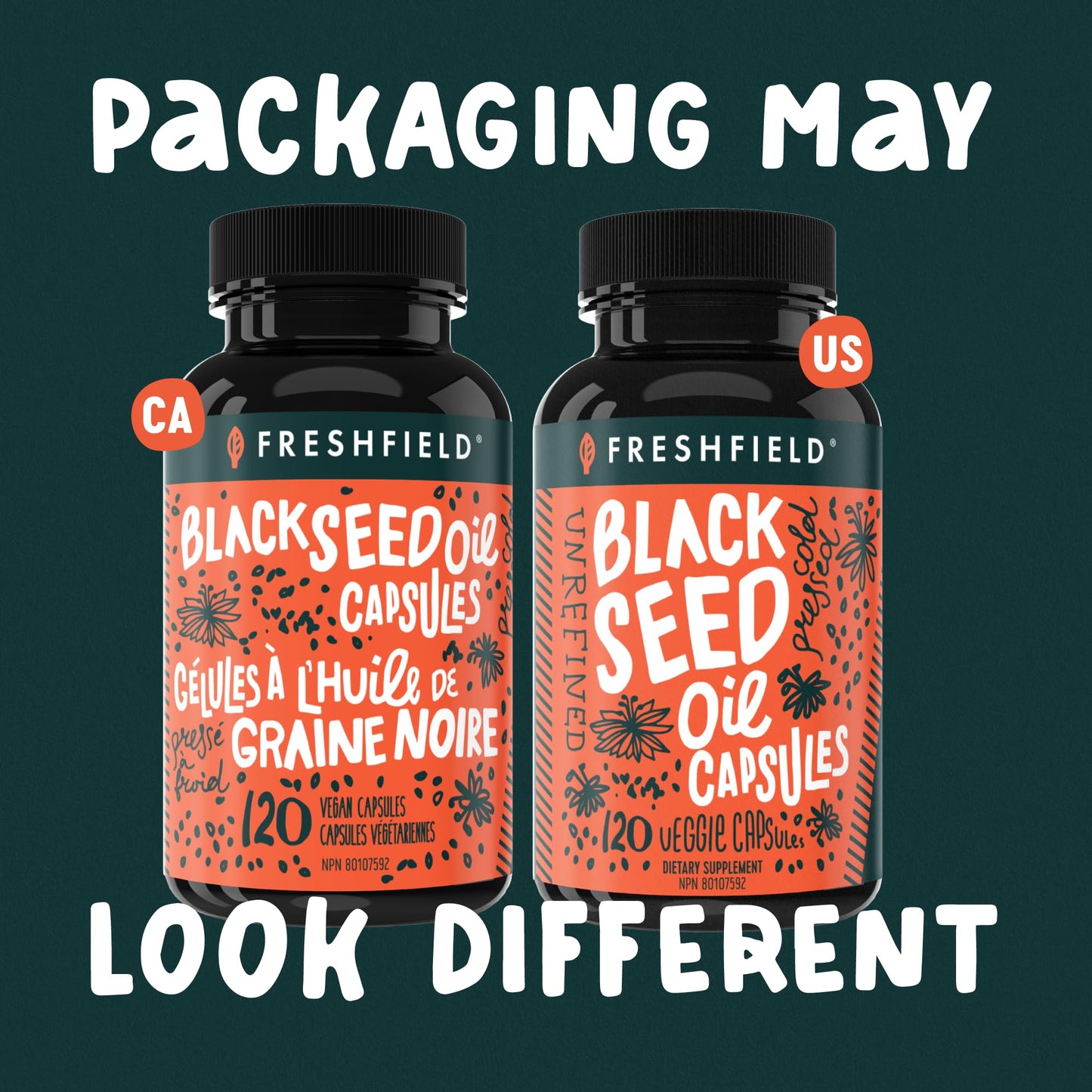 Freshfield Black Seed Oil Capsules 120 Count