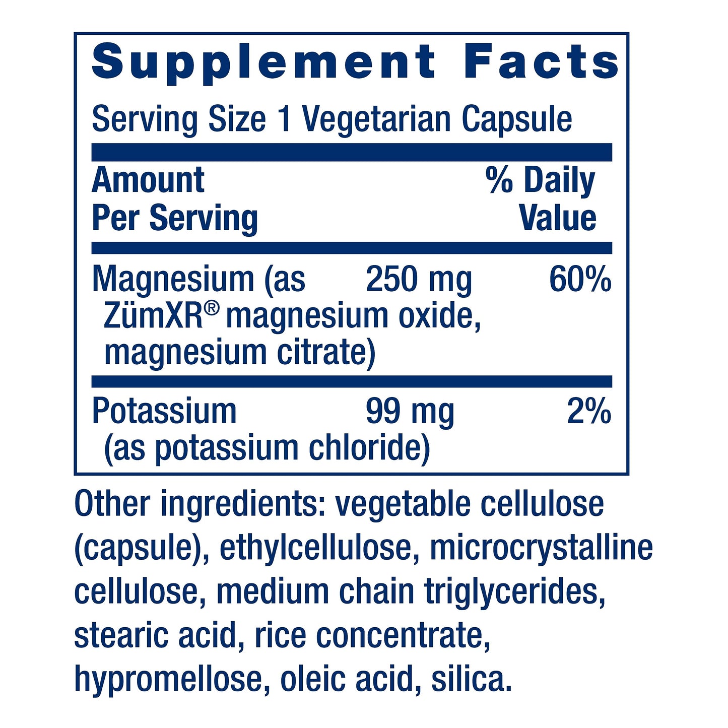 Life Extension Potassium with Extend-Release Magnesium 60 Capsules