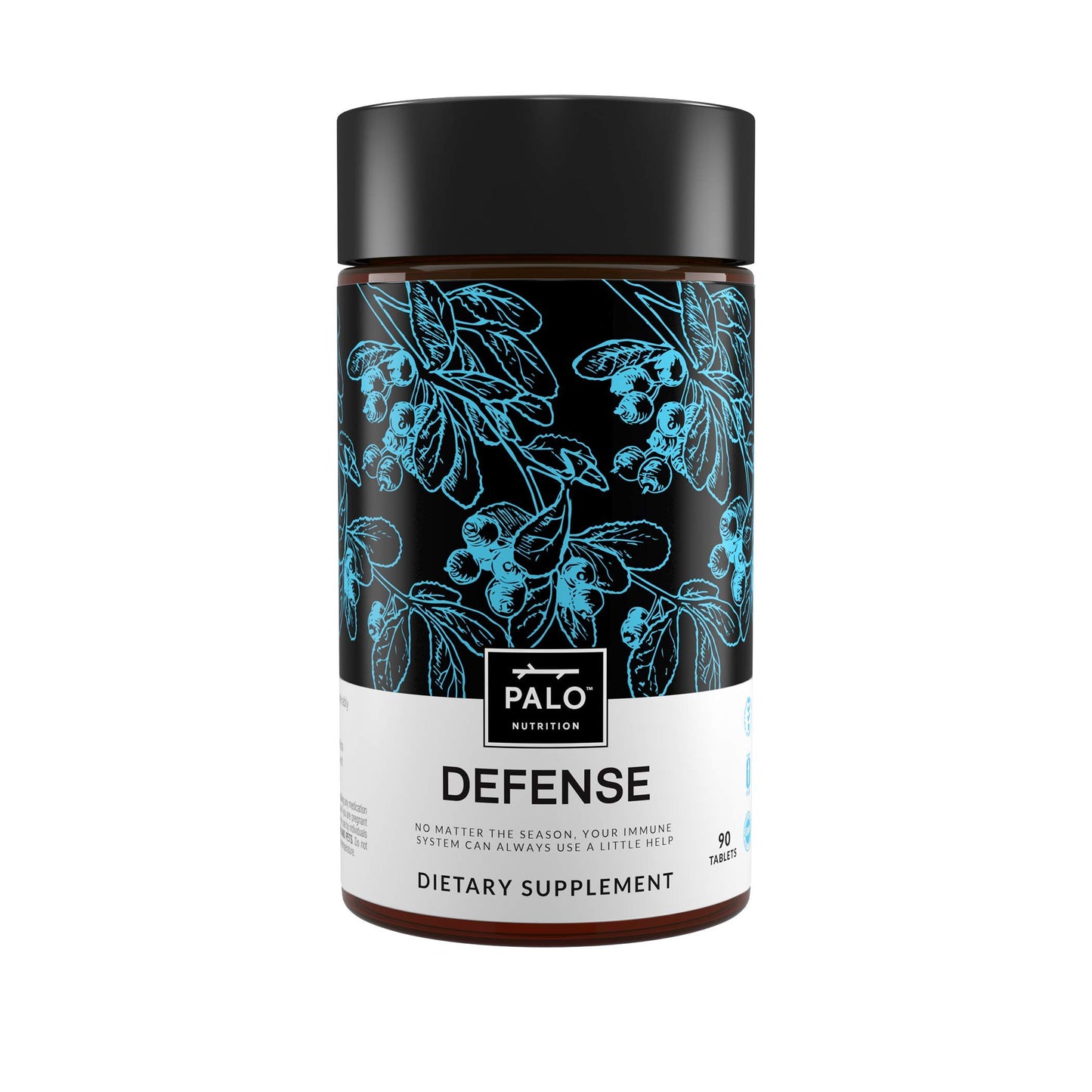 PALO Defense Wellness Formula Vitamins & Herbal Blend Immune System Support with Elderberry, Vitamin C, Zinc, Echinacea, Astragalus, Andrographis, 90 Tablets