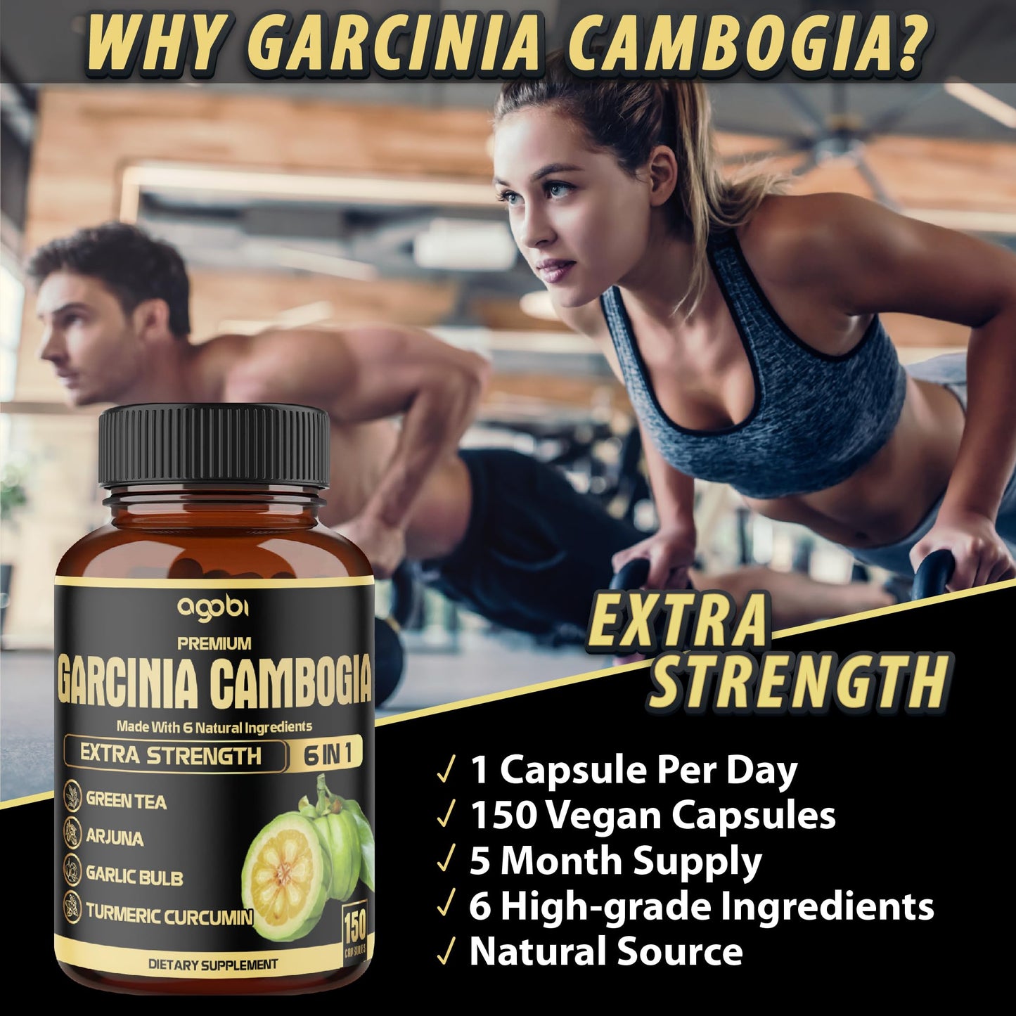 agobi Garcinia Cambogia Capsules 150 Count