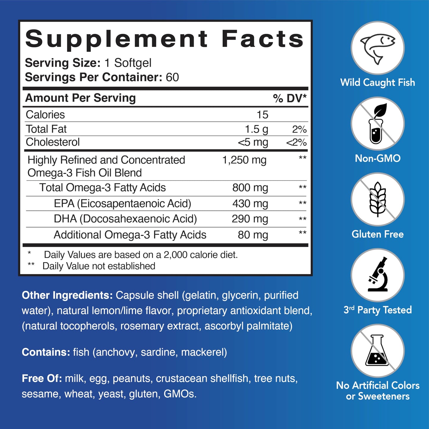 Patient One Omega-3 800 Softgel 60 Softgels