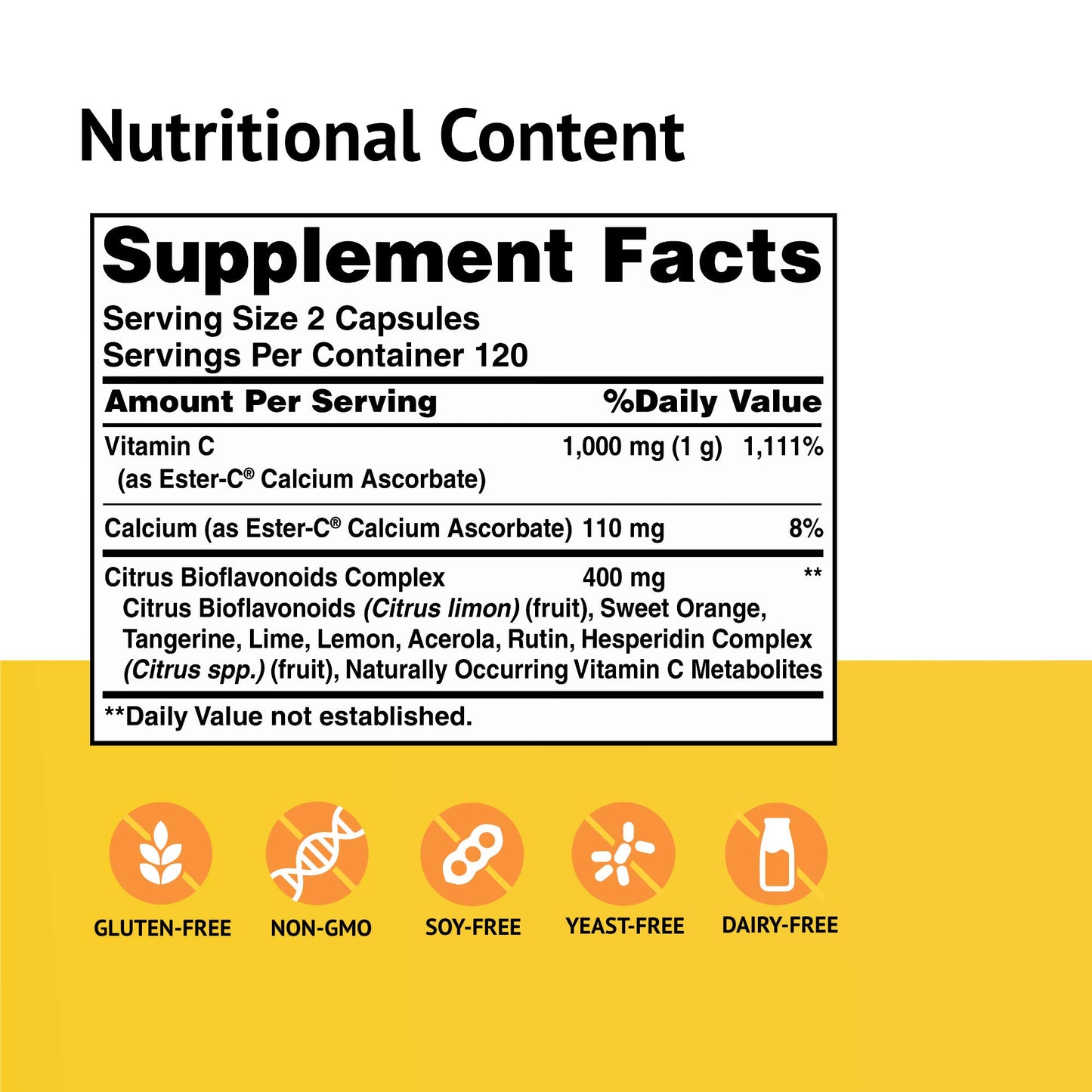 American Health Ester-C with Citrus Bioflavonoids Capsules, 240 Count